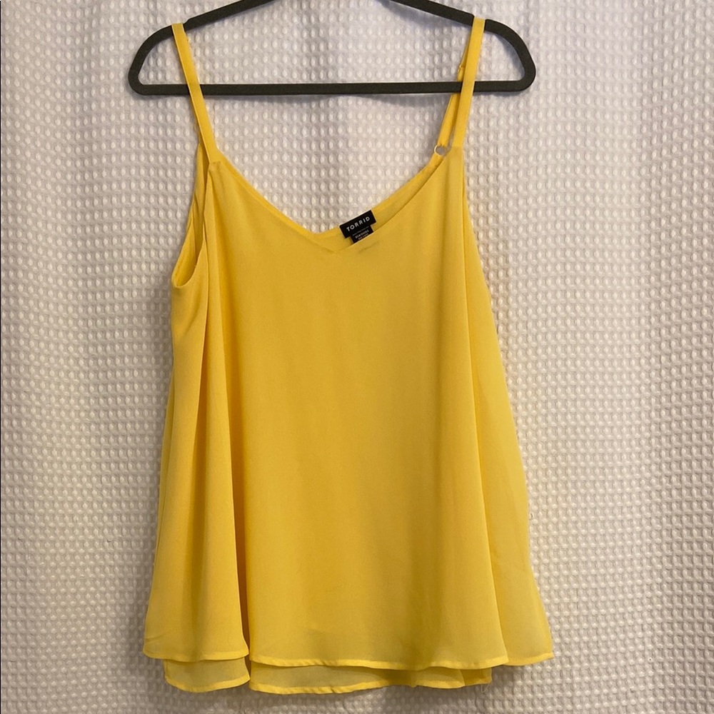 Torrid Yellow Relaxed Camisole Top